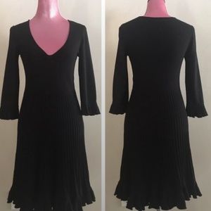 Rebecca Taylor Pleated Sweater Dress